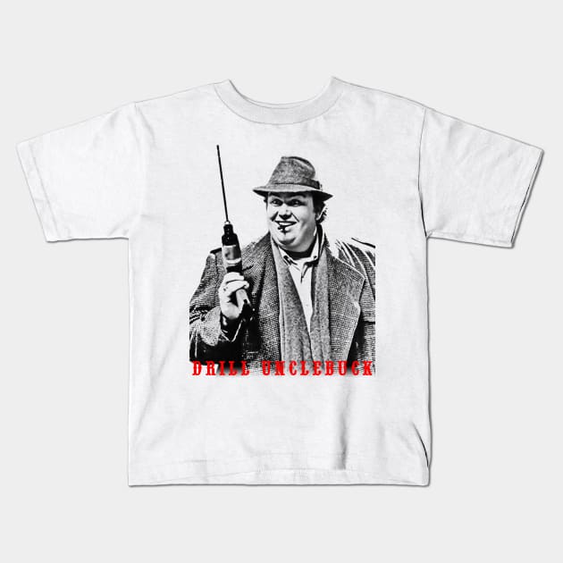 unclebuck visual art Kids T-Shirt by DOGGIES ART VISUAL